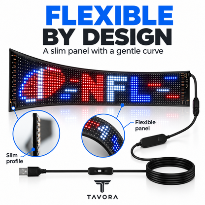 TAVORA GlowFlex™ — Custom LED Display  🚥