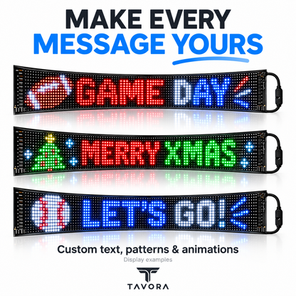 TAVORA GlowFlex™ — Custom LED Display  🚥